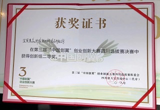 “中国创翼”二等奖